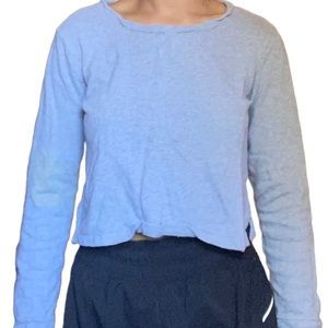 Gap Fit Grey Cropped Crew neck